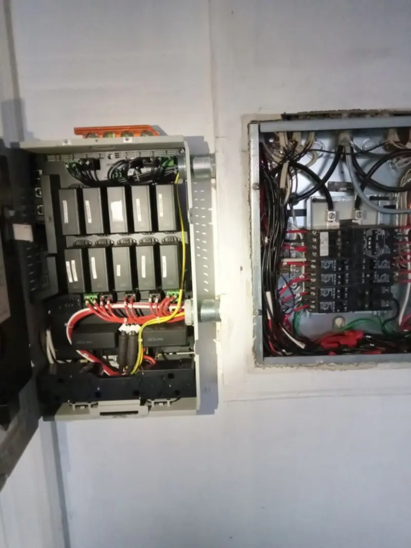 Electrical panel upgrade completed for Security Camera Wiring in Plumas Lake